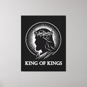 Toile silhouette de Jésus Roi des rois 