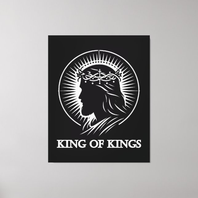 Toile silhouette de Jésus Roi des rois  (Recto)