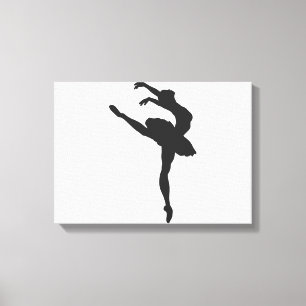 Toile Silhouette de la ballerine