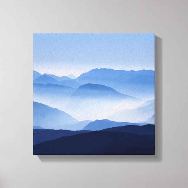 Toile Silhouette montagneuse (Recto)