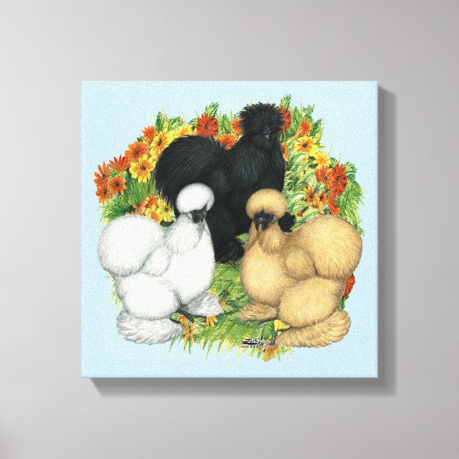 Toile Silkies du jardin de fleurs (Recto)