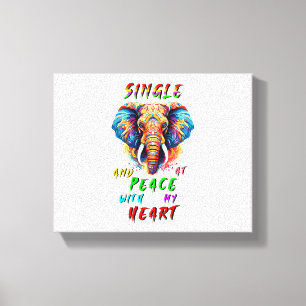 Toile Simple Et En Paix Avec Mon Coeur