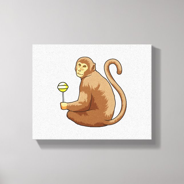 Toile Singe avec Lollipop (Recto)