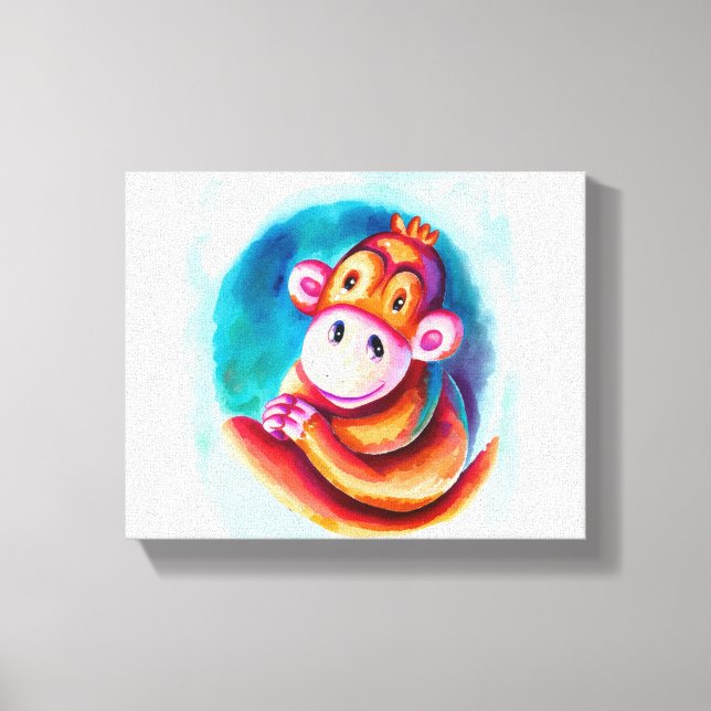 Toile Singe Dans L'Espace (Recto)