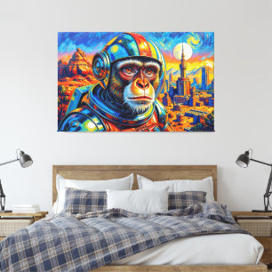 Toile Singe de l'espace-8