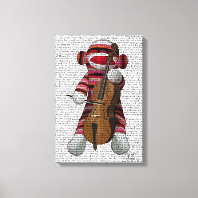 Toile Singe et cello (Recto)