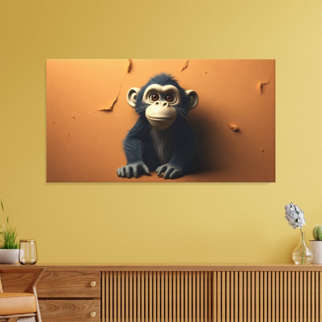 Toile Singe noir (Insitu(Salon))