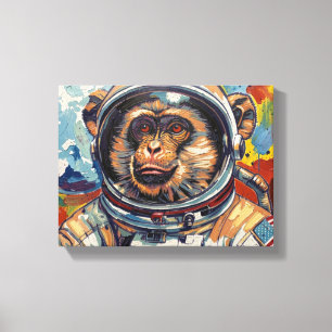 Toile Singe parti au paradis-9