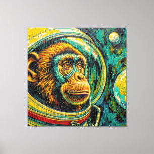 TOILE SINGES DANS L'ESPACE-5