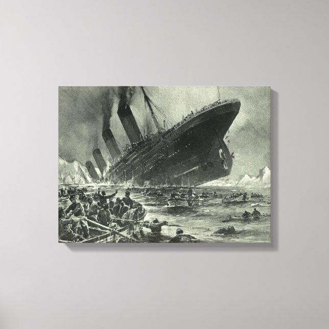 Toile Sinking RMS Titanic (Recto)