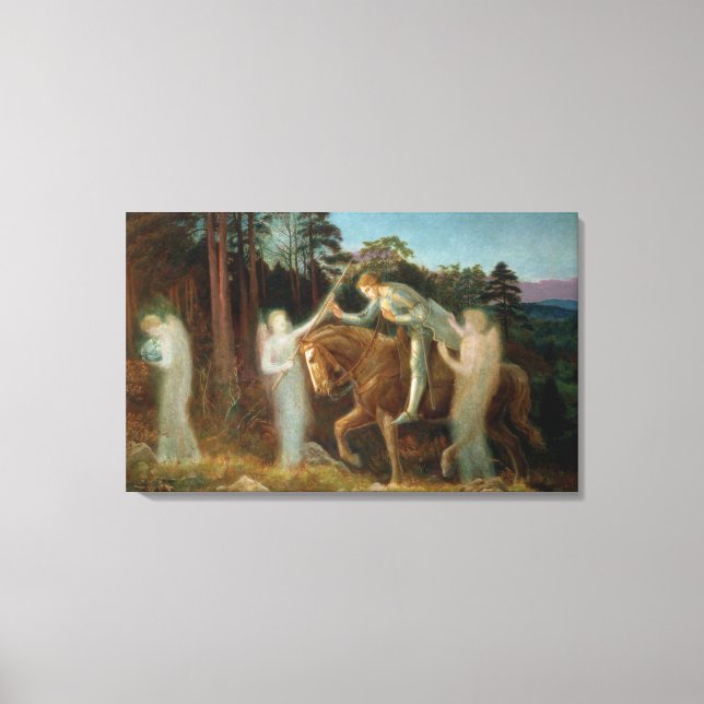 Toile Sir Galahad, vers 1894 (huile sur toile) (Recto)