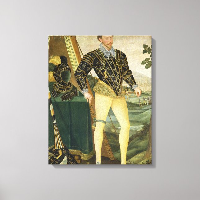 Toile Sir William Drury, de Hawstead, Suffolk (1527-1579 (Recto)