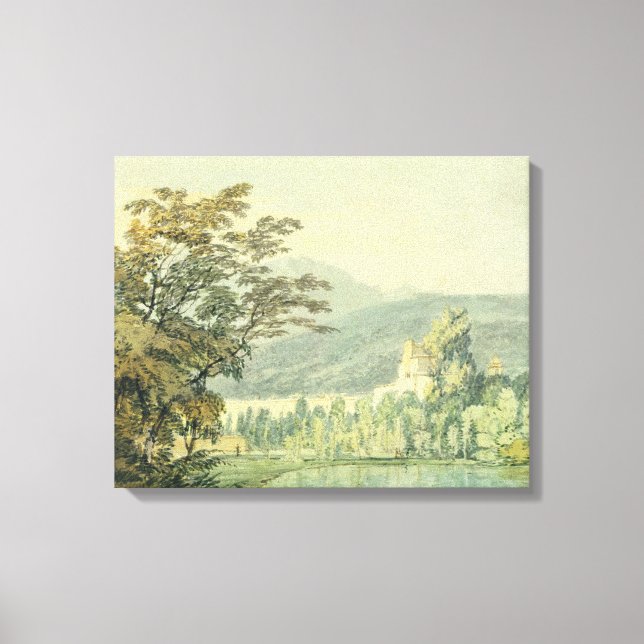 Toile Sir William Hamilton's Villa, vers 1795 (avec styl (Recto)