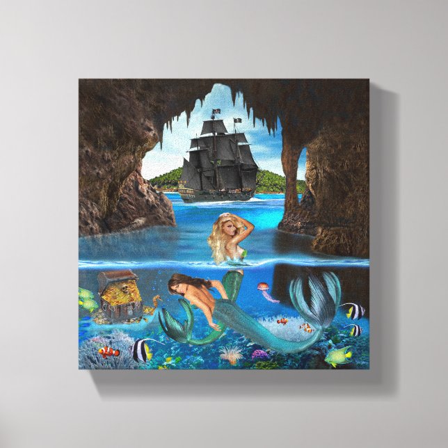 TOILE SIRÈNES DE LA GROTTE PIRATE (Recto)