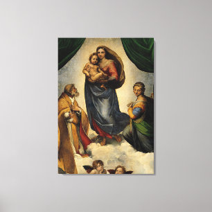 Toile "Sistine classique Madonna" de Raphael (circa