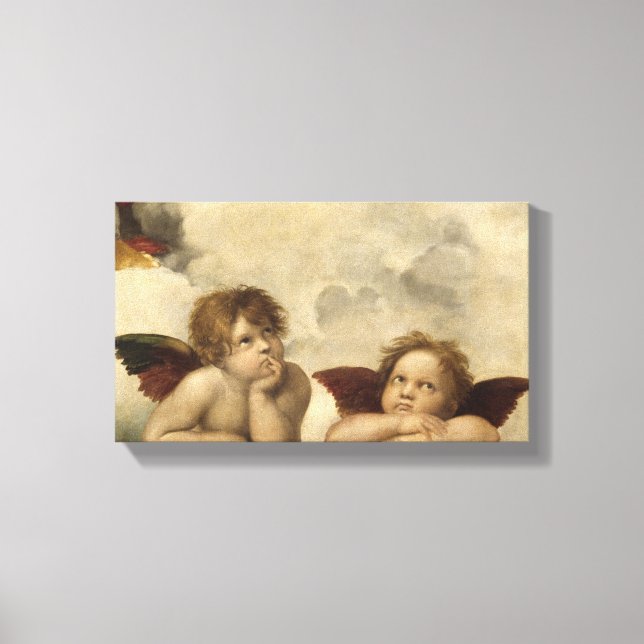 Toile Sistine Madonna Angels par Raphael (Recto)