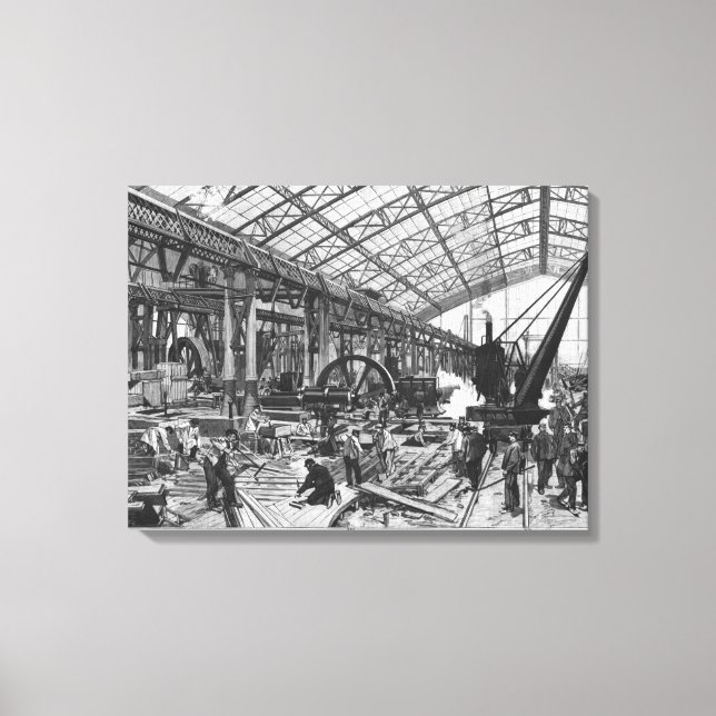 Toile Site de la Galerie des Machines (Recto)