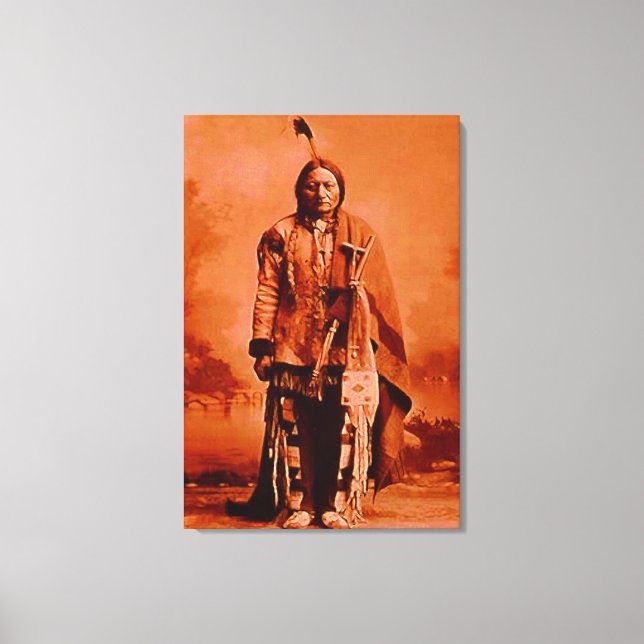 Toile "Sitting Bull" sur CANVAS (Recto)