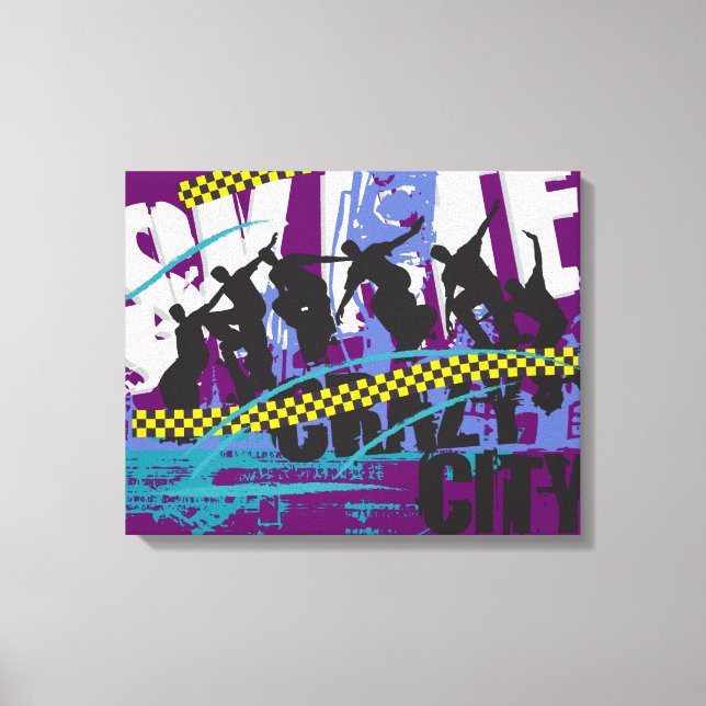 Toile Skate City (Recto)