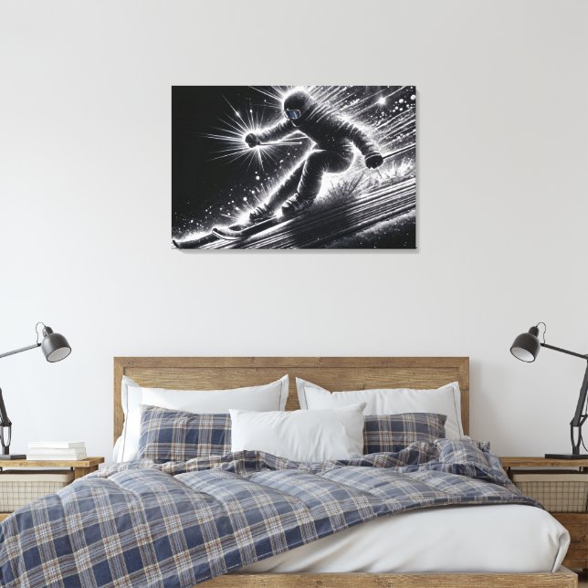 Toile Ski De Descente Avec Pistes Légères (Insitu(Chambre))