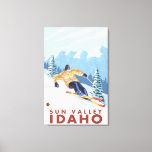 Toile Ski de neige - Sun Valley, Idaho