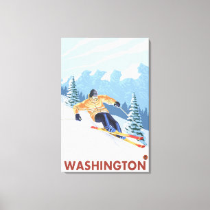 Toile Ski de neige - Washington