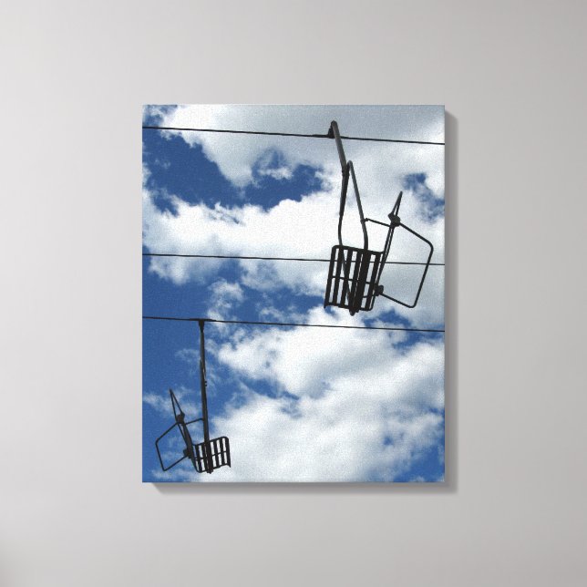 Toile Ski Lift et Sky (Recto)