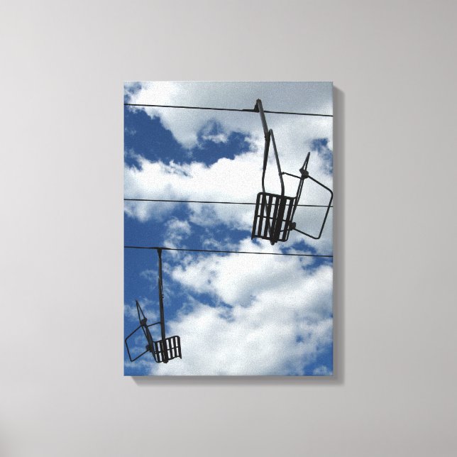 Toile Ski Lift et Sky (Recto)