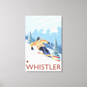 Toile Skieur de neige - Whistler (C.-B.) Canada
