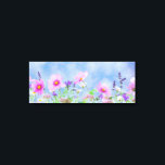 Toile Sky Spring<br><div class="desc">Voici une photo de fleurs sauvages en fleurs contre un beau ciel bleu. Cette image est disponible sur une variété d'autres produits,  il suffit de cliquer sur le lien sous la photo près de "About this Design".</div>