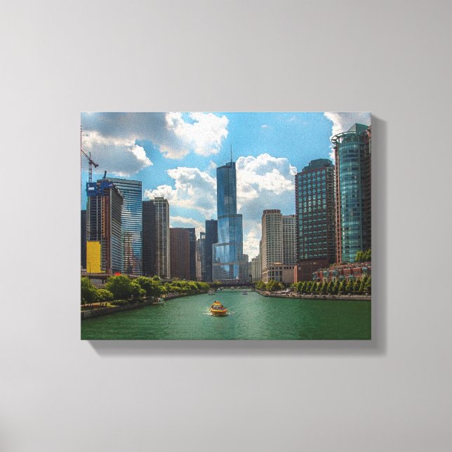 Toile Skyline Chicago (Recto)