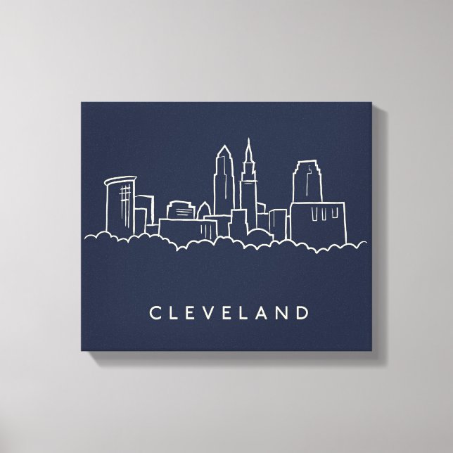 Toile Skyline Cleveland Ohio (Recto)