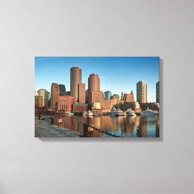Toile Skyline de Boston (Recto)