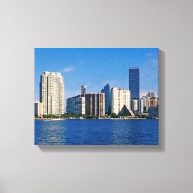 Toile Skyline de Miami, Floride (Recto)