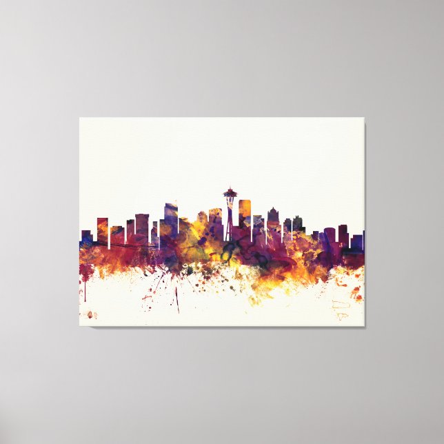 Toile Skyline de Seattle (Recto)