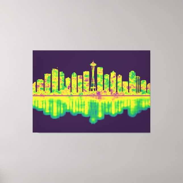 Toile Skyline de Seattle (Recto)