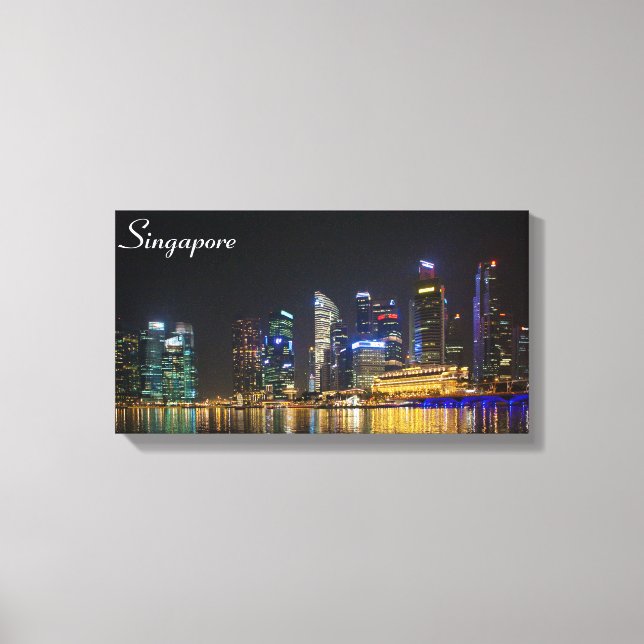 Toile Skyline Singapour pittoresque (Recto)