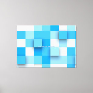 Toile SlipperyJoe's carré artwork mosaïque moderne trois