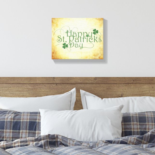Toile SlipperyJoe's Happy St. Patrick's Day holiday Iris (Insitu(Chambre))
