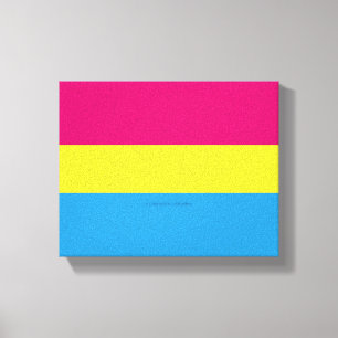 Toile SlipperyJoe's pansexual pride flag pi sans sexe