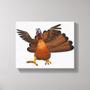 Toile SlipperyJoe's Thanksgiving gobble de manière respo