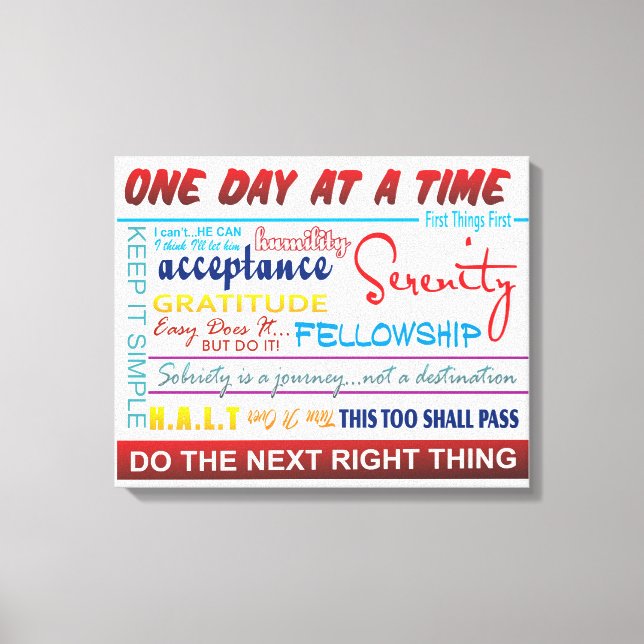 Toile slogans de récupération (Recto)