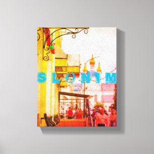 Toile Slonim Belarus Architecture City Street