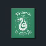 Toile SLYTHERIN™ Pride Ambition Cunning Crest<br><div class="desc">Show your house pride with this bold Slytherin™ crest design, honoring the ambition and cunning that define this iconic Hogwarts™ house. Featuring the striking serpent coiled within a classic shield, the artwork highlights Slytherin’s core traits — Ambition, Pride, and Cunning — in a clean, vintage-inspired layout. Rendered in signature house...</div>