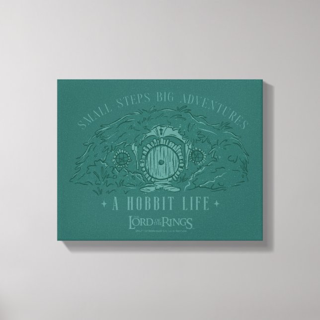 Toile Small Steps, Big Adventures - A Hobbit Life (Recto)