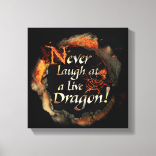 Toile SMAUG™ - Never Laugh Logo Graphic