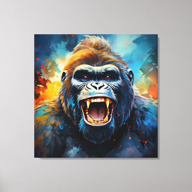 Toile Smiling gorilla (Recto)