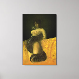 Toile SnakeGrl Stretched Canvas Wall Art 24x36