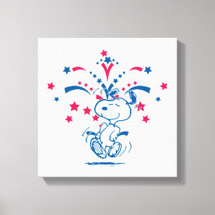 Toile Snoopy 4 juillet Danse