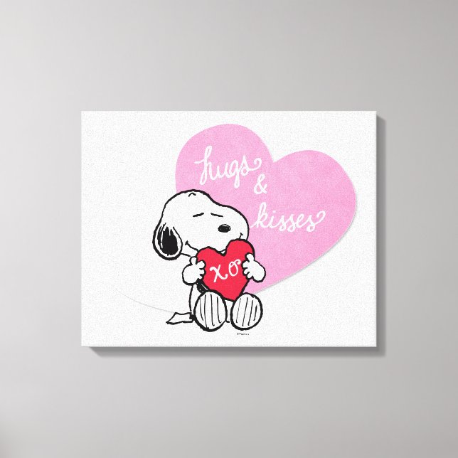 Toile Snoopy Hugs & Kisses (Recto)